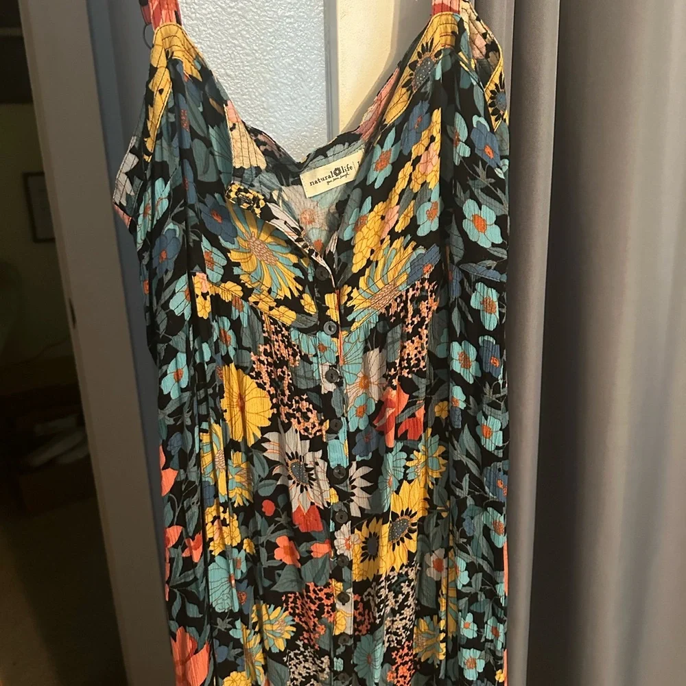 Natural Life Multicolor Floral Dress - Picture 3 of 5